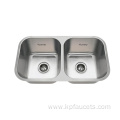 Factory Offered Price Transparency Double Bowl Kitchen Sink